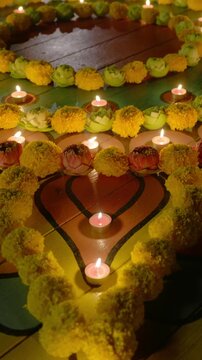 Clay diya lamps lit during diwali celebration, Diwali, or Deepavali, is India's biggest and most important holiday.