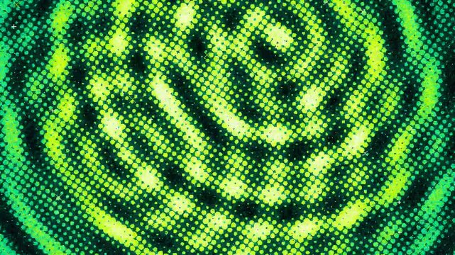 Retro Pixel Dither Punk Glitch Animation with Neon Shapes