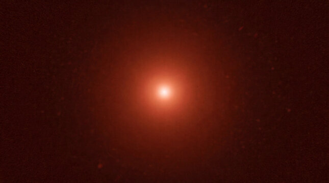 Stellar object, time dilation field, massive hyper-dense star, cosmic light distortion, surreal space environment