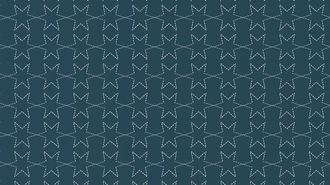 Seamless loop denim blue sashiko stitch pattern background