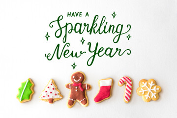 Sparkling new years phrase word © Rawpixel.com