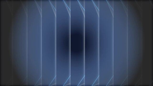 Blue Translucent Vertical Glass Panels Abstract Motion Loop