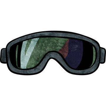 Glasses on white background