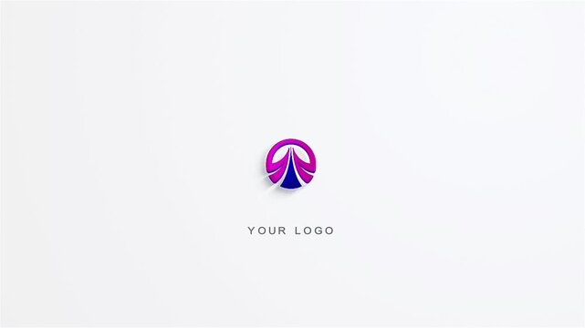 clean minimalist modern elegant 3d logo intro animation. 4k high fps, 3d render, a perfect modern stylish clean presentation to your brand.	