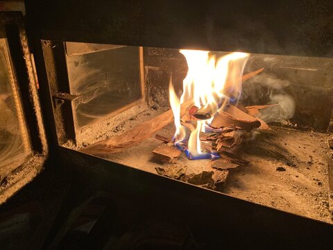 wood burning stove