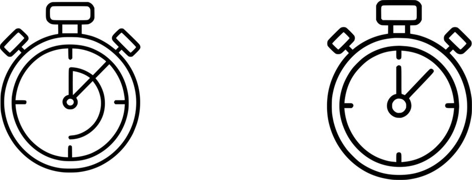 The stopwatch icon in the image represents a precise time measurement tool used for tracking durations efficiently