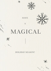 Minimal magical holiday season Christmas greeting social media banner background © Rawpixel.com
