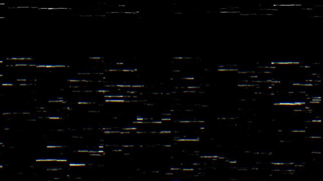 No signal old tv static tv, Horizontal stripes noise vhs static glitch screen broadcast retro 4k video