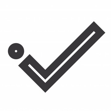 Outline Check animation icon for social media, presentations, videos, websites. Alpha Channel
