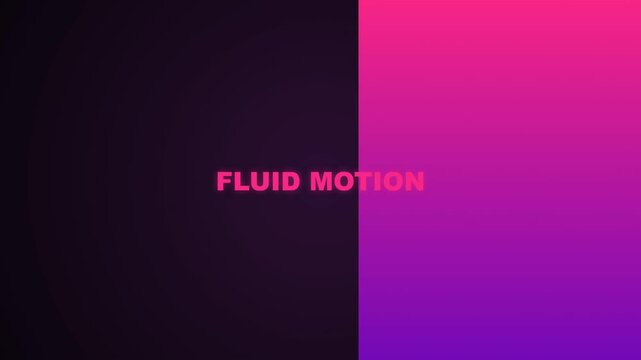 Fluid motion video animation background with vibrant pink and purple color gradient design