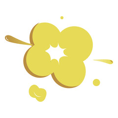 Png comic boom clouds sticker, transparent background © Rawpixel.com