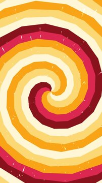 Motion hypno 4k Vertical Vibrant Retro Swirl Abstract Background with Effect and Animated Sparkles perfect for a peaceful and calming animation backdr