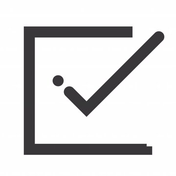 Rectangle Check Out animation icon for social media, presentations, videos, websites. Alpha Channel