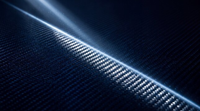 Carbon Fiber Woven Composite Texture with Light Beam