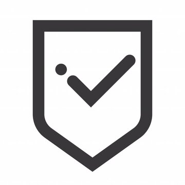 Shield Cross animation icon for social media, presentations, videos, websites. Alpha Channel