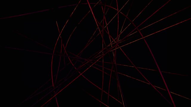 Abstract background featuring glowing pink neon light streaks and dark intertwined structural lines