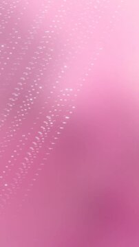 Motion watercolor 4k Vertical Abstract Pink Gradient Background with Falling Binary Code Numbers Animation suitable for web design and abstract graphi
