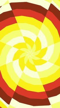 Motion hypno 4k Vertical Vibrant Abstract Swirl Pattern with Warm Colors and Motion Effect Vertical Background suitable for web design and minimalist 