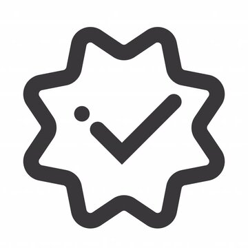 Verified Check animation icon for social media, presentations, videos, websites. Alpha Channel