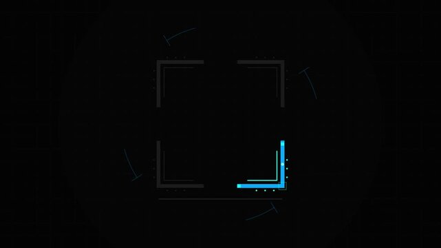 Minimal Four Corner Loading Animation Transparent Background