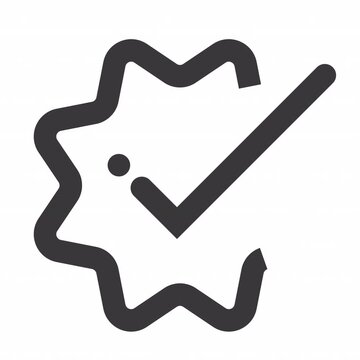 Verified Check Out animation icon for social media, presentations, videos, websites. Alpha Channel