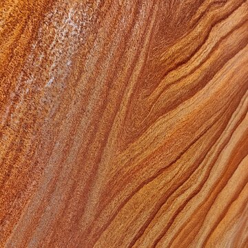 Orange and Brown Rock Surface Showing Natural Patterns and Textures