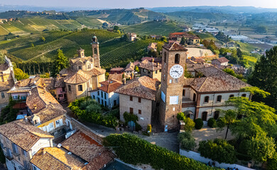Naklejka premium View of Neive in the Province of Cuneo, Piedmont, Italy