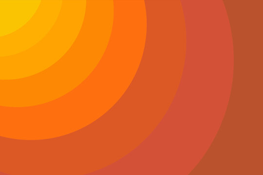 Modern abstract background featuring layered concentric curved shapes in warm orange, red, and yellow tones. Clean geometric composition with smooth arcs, suitable for banners, posters, presentations,