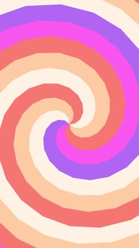 Motion hypno 4k Vertical Vibrant Swirl Abstract Background Design with Pastel Colors and Hypnotic Spiral Effect suitable for websites social media and