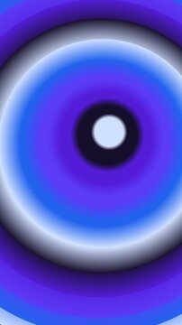 Motion radial 4k Vertical Abstract concentric circles motion background with vibrant blue and purple gradients and soft light effect perfect for a mod
