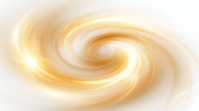 Abstract Golden Swirl Vortex with Glowing Motion Effect