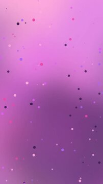 Motion watercolor 4k Vertical Abstract Pink Purple Gradient Background with Floating Bokeh Circles and Effect suitable for prints web graphics and pac