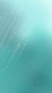 Motion watercolor 4k Vertical Abstract Digital Binary Code Flowing Downward on a Teal Gradient Background suitable for presentations websites and mark