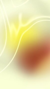 Motion dream vapor 4k Vertical Abstract Yellow and Red Swirls Motion Background with Soft Light Glowing Lines Vertical Flow ideal for modern design pr