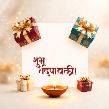 Diwali Gifts with Copy Space for Gifting Ecommerce Sale