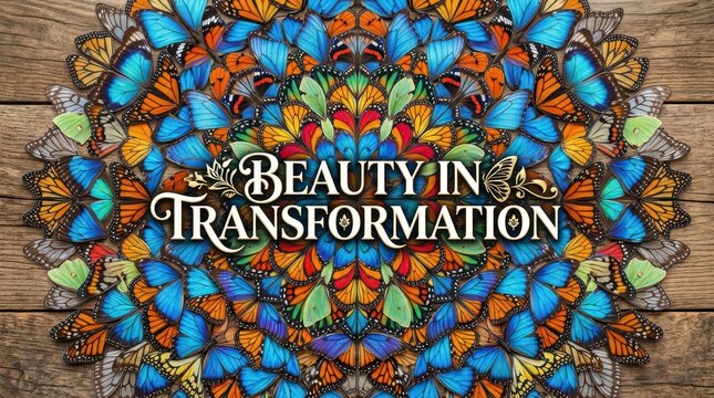 Intricate Butterfly Wing Mandala Art Symbolizing Beauty in Transformation and Change