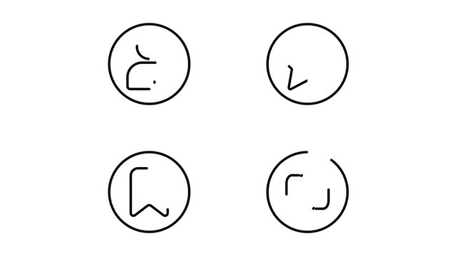 Line drawing contact management icon pack revealing add friend favorite bookmark repost symbols on transparent background for presentations.