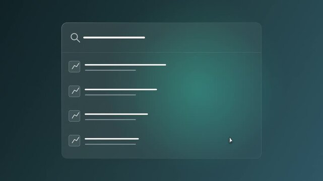Minimalist Search Bar Interface With Loading Animation