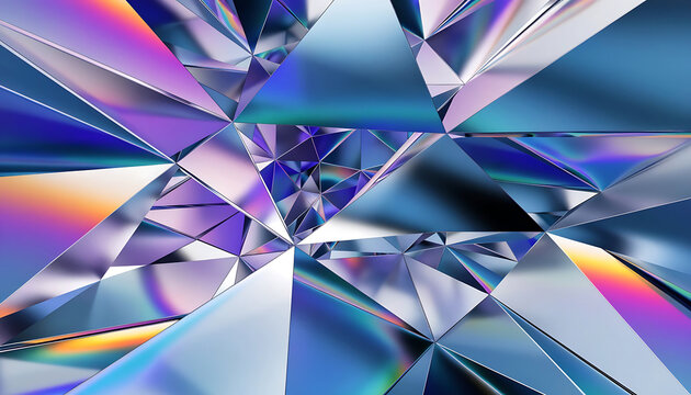 Abstract geometric crystal pattern for digital backgrounds