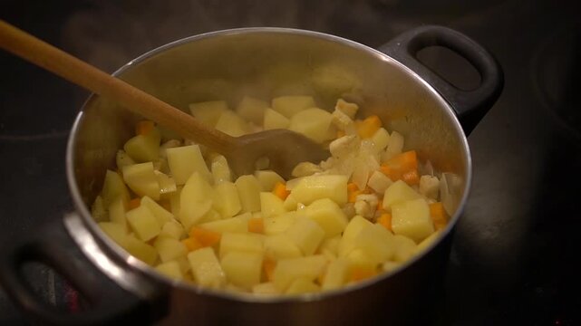 Stirring Potatoes into the Stew