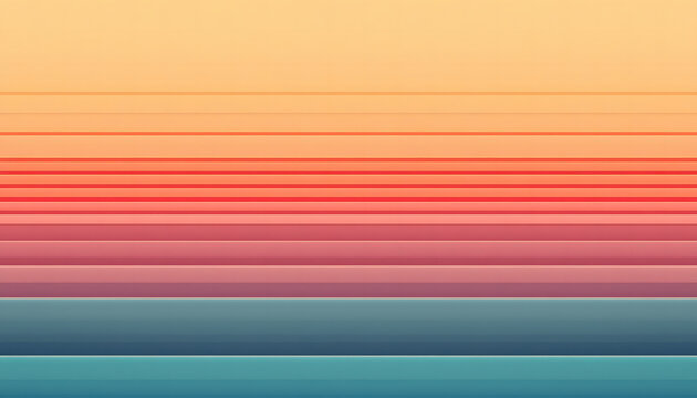 Pure abstract horizontal parallel lines in gradient color transition backgrounds texture