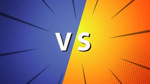 Animated pop art background for intro of your versus video.