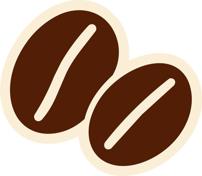 Roasted Coffee Beans Vector Illustration