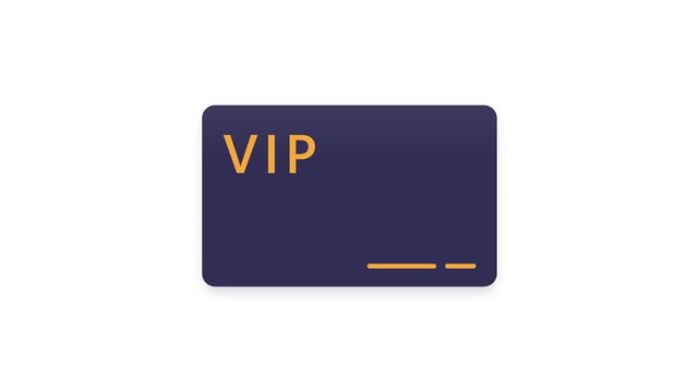Exclusive access card with VIP designation and minimalistic design elements