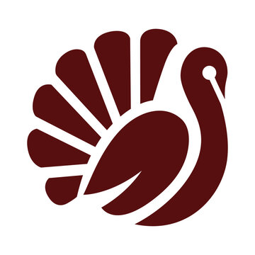 Turkey bird logo, icon, emblem