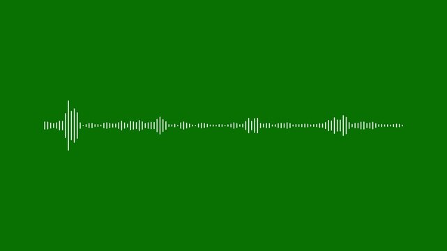 vibrant white audio spectrum visualizer, with dynamic Running slowly music promotion sound design projects modern, on green backdrop abstract soundwave equalizer rhythm bars frequency meter 4k