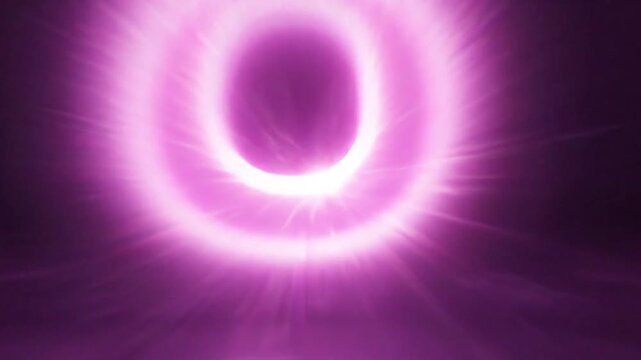 Glowing neon number 1-10 pulses in vibrant pink and blue light before zooming forward 