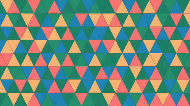 seamless triangle pattern colorfull glossy finish high resolution elevation tiles design. 