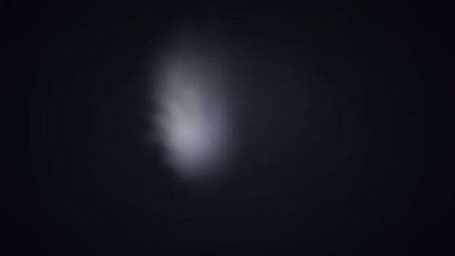 White smoke swirls in slow circular motion with soft side lighting &mdash; animated seamless loop