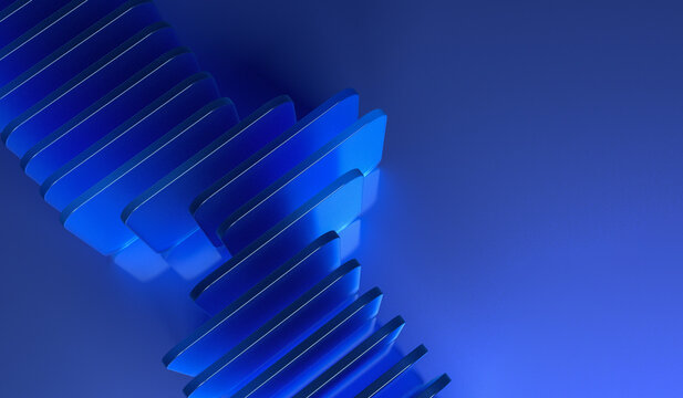 Digital File Sequence on Minimal Blue Technology Background